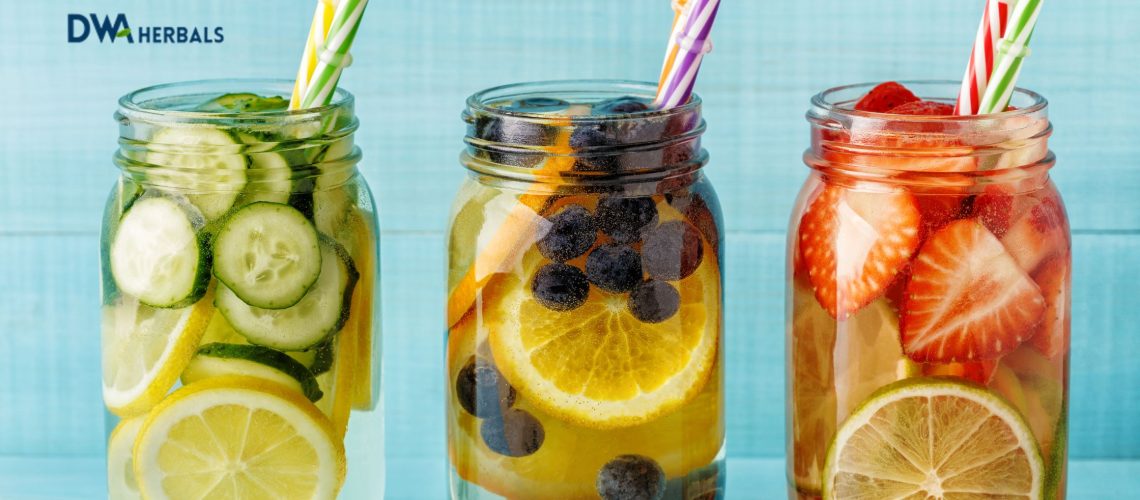 Infused waters are simply water infused with the flavors of various fruits, vegetables, herbs, and spices. By soaking these ingredients in cold water, their flavors are naturally extracted, resulting in a delicious drink that can be consumed throughout the day. Unlike juices or smoothies, infused waters contain minimal calories while still offering a burst of flavor.